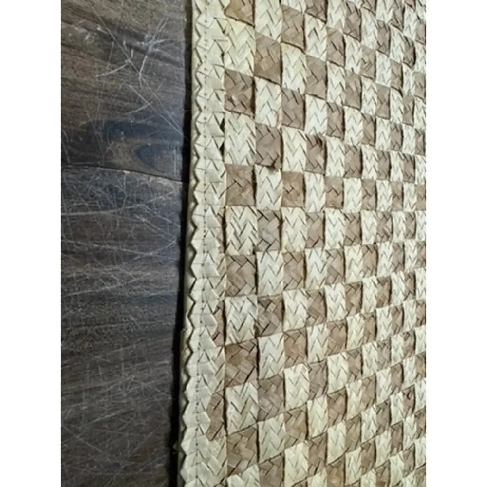 Set Of 6 ,Straw Placemats, Checkered,24 x‎ 24
